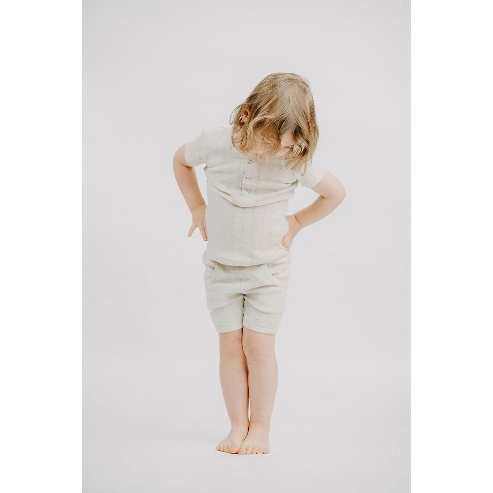 Lovedbaby Stone Pointelle Shorts