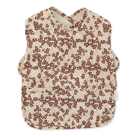 Konges Slojd Winter Leaves Dark Red Comea Big Bib