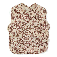 Konges Slojd Winter Leaves Dark Red Comea Big Bib