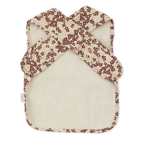 Konges Slojd Winter Leaves Dark Red Comea Big Bib