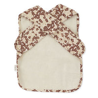 Konges Slojd Winter Leaves Dark Red Comea Big Bib