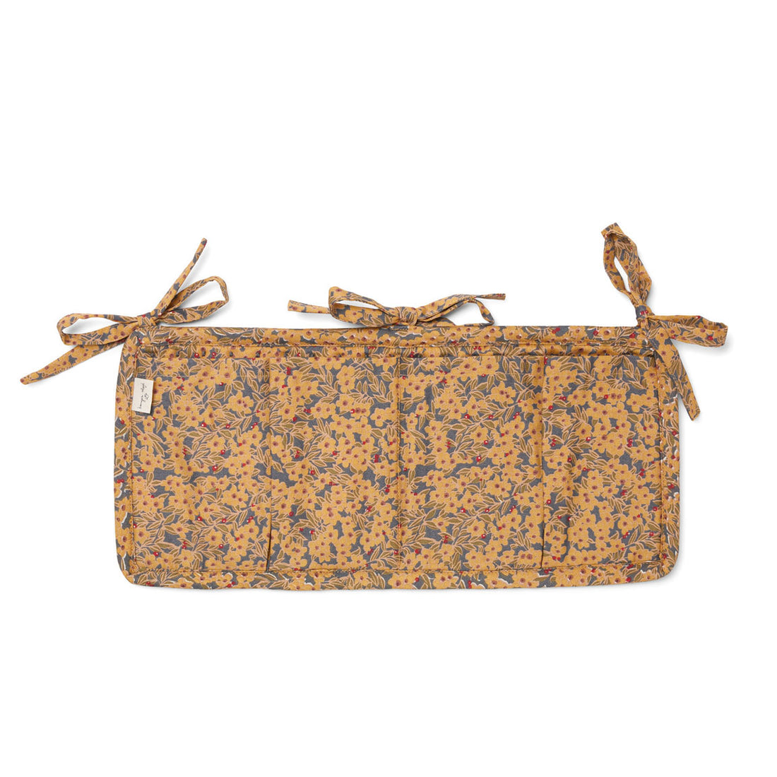 Konges Slojd Winter Leaves Mustard Quilted Bed Pockets