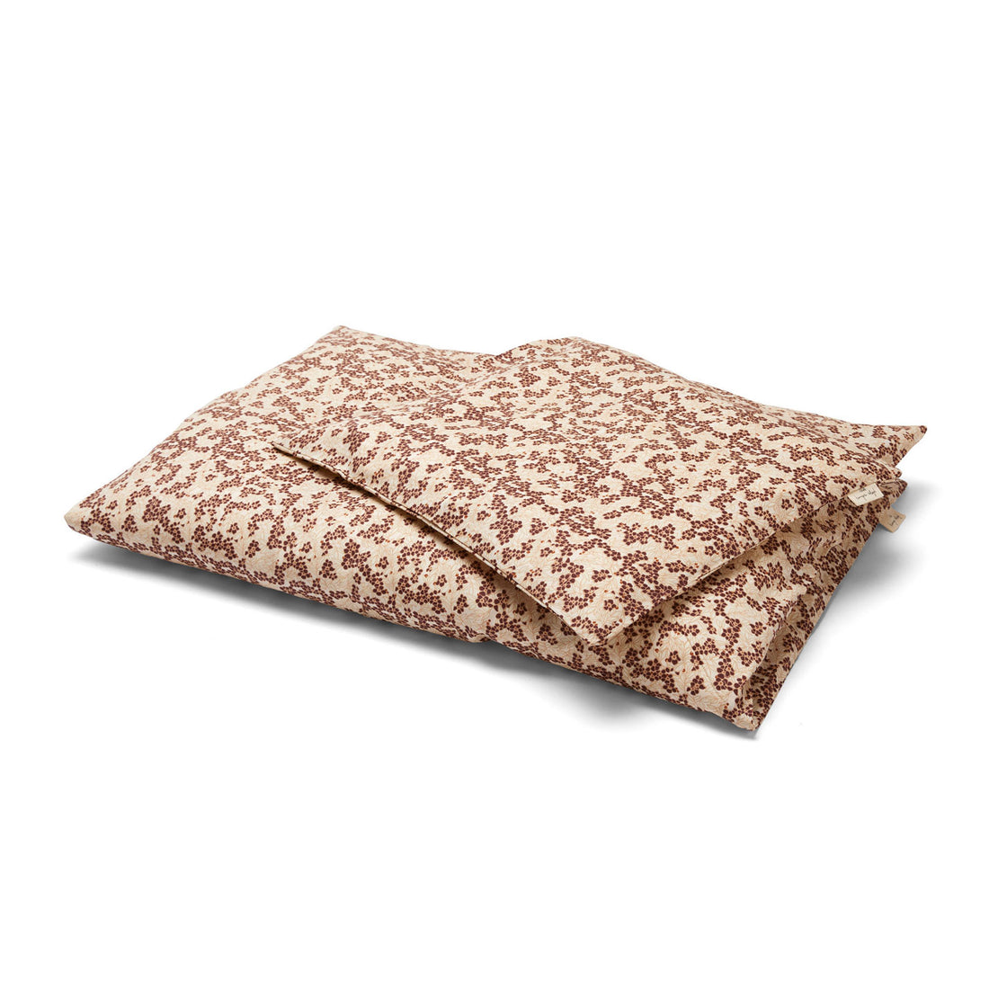 Konges Slojd Winter Leaves Dark Red Baby Bedding