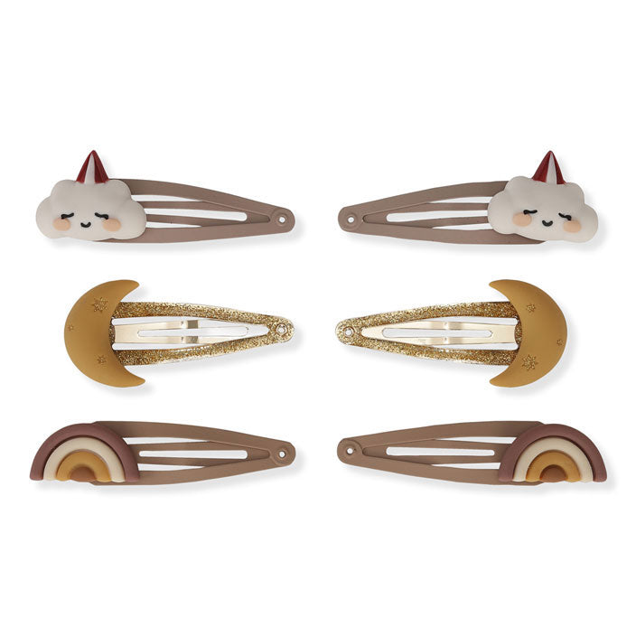 Konges Slojd Rainbow 3 Pack Hair Clips