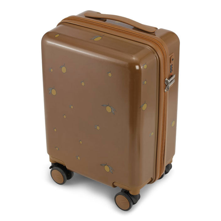 Konges Slojd Lemon Brown Travel Suitcase