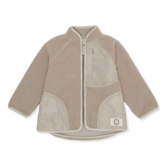 Konges Slojd Silver Beige Teddy Cardigan