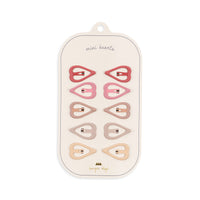 Konges Slojd Rose 10-Pack Mini Hair Clips Heart