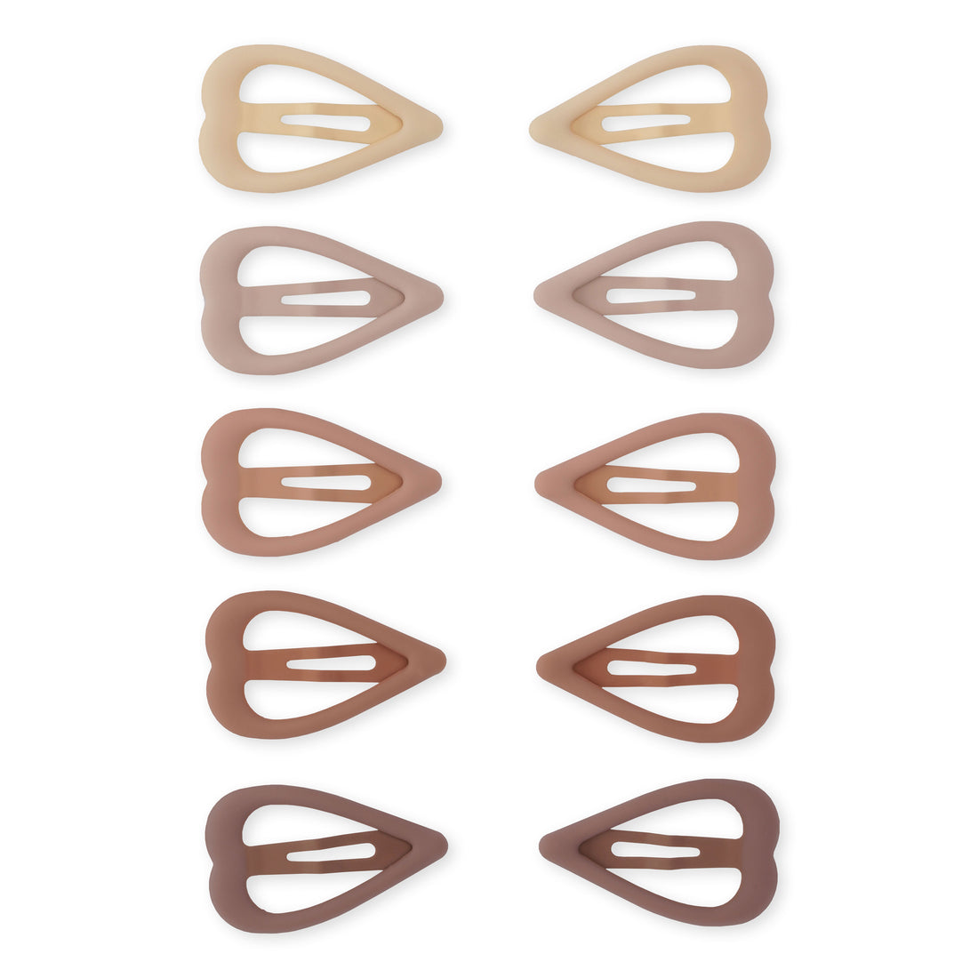 Konges Slojd Rouge Pack 10-Pack Mini Hair Clips Heart