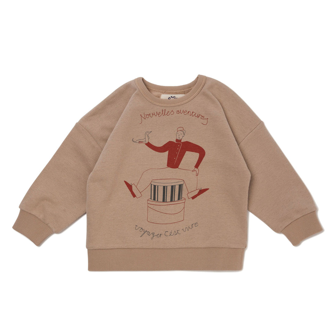 Konges Slojd Beige Grey Lou Sweatshirt