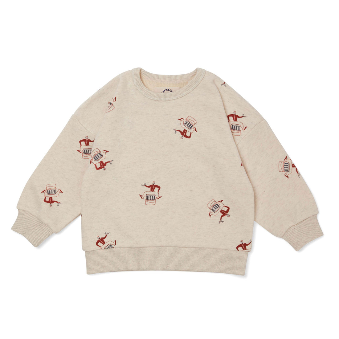 Konges Slojd White Cream Melange Lou Sweatshirt