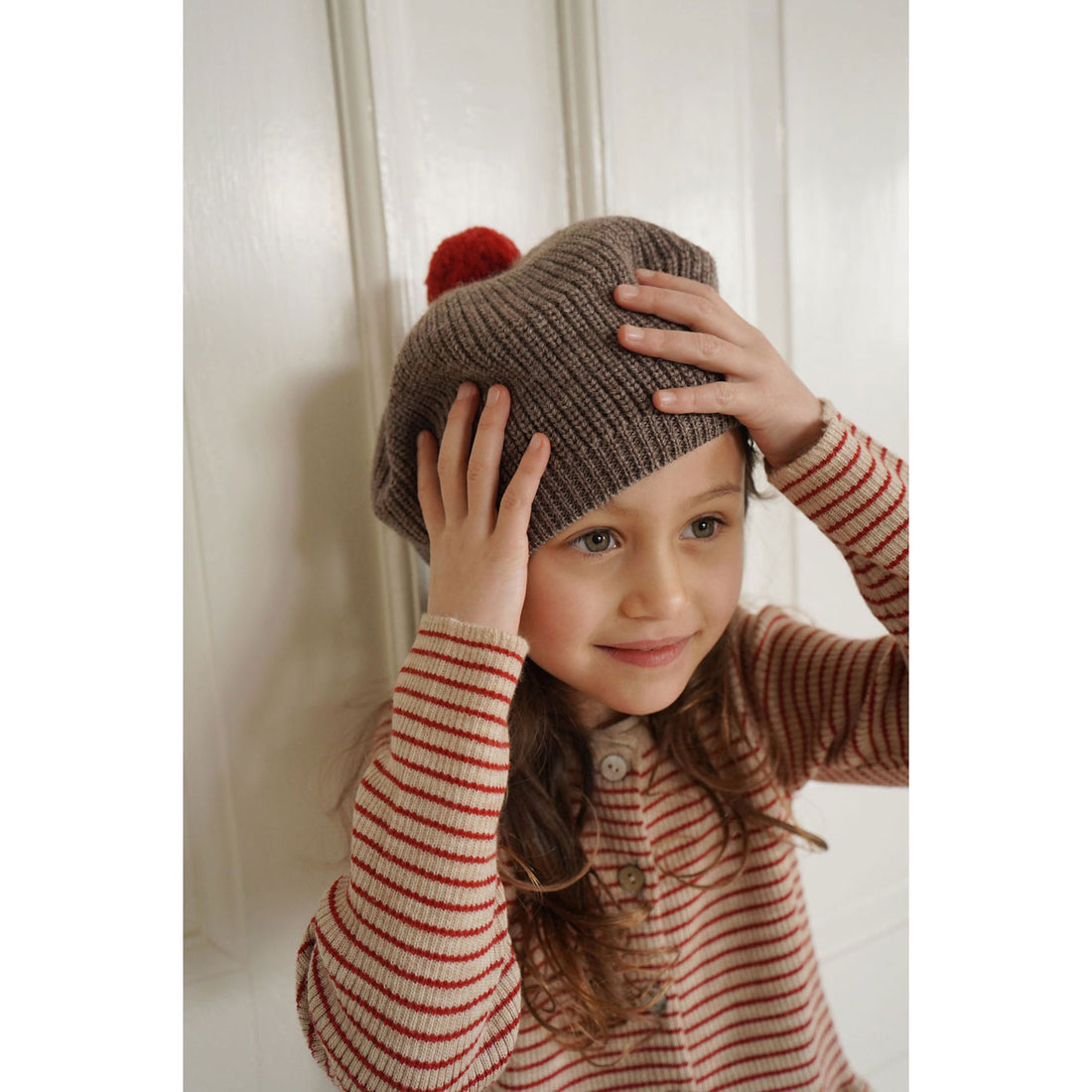 Konges Slojd  Bunny Brown Melange Miro Beret
