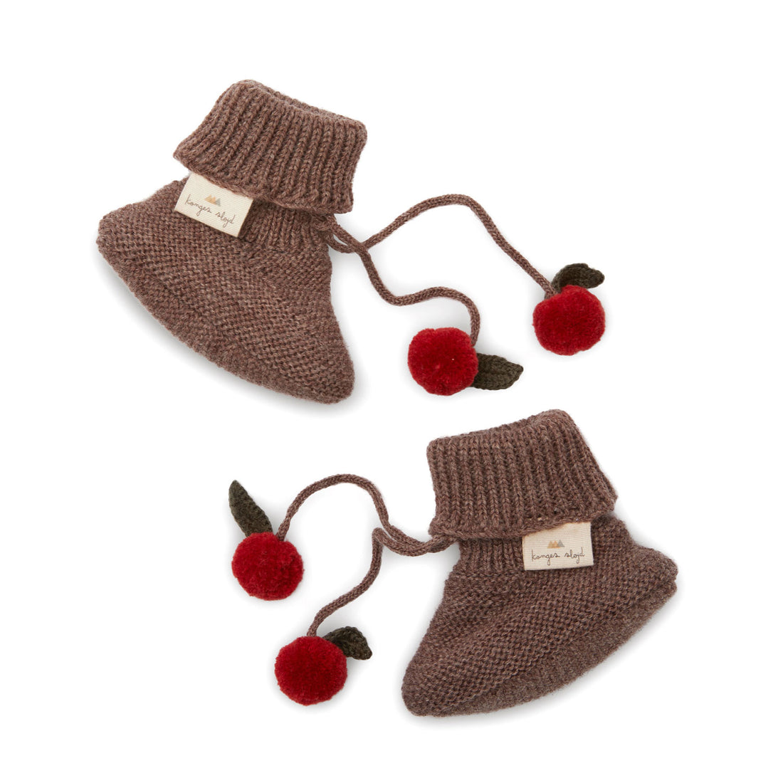 Konges Slojd  Bunny Brown Melange Miro Knit Booties