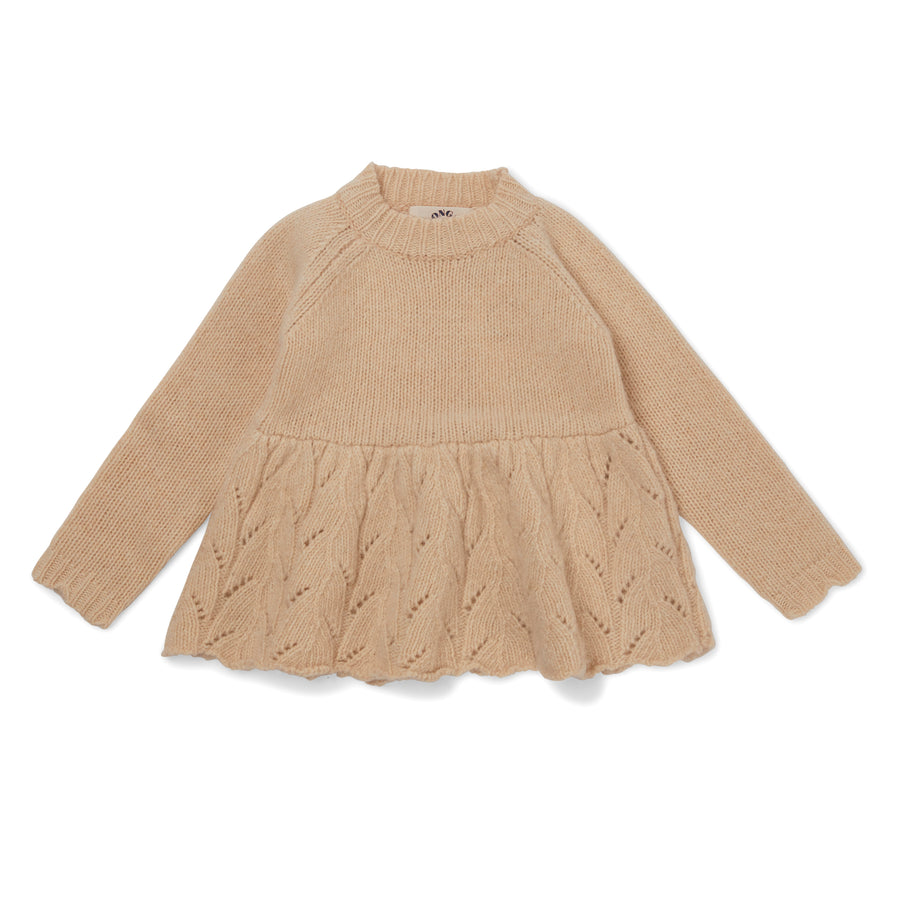 Konges Slojd Creamy White Penny Frill Sweater