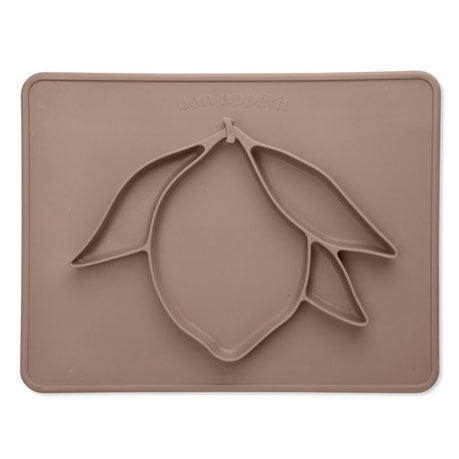 Konges Slojd Bark Silicone Dinner Bowl Lemon