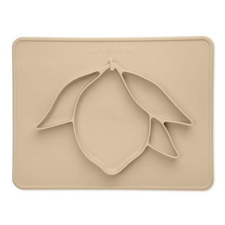 Konges Slojd Shell Silicone Dinner Bowl Lemon