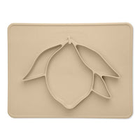 Konges Slojd Shell Silicone Dinner Bowl Lemon
