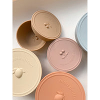 Konges Slojd Rose Sand/Brown Clay 2 Pack Snack Boxes