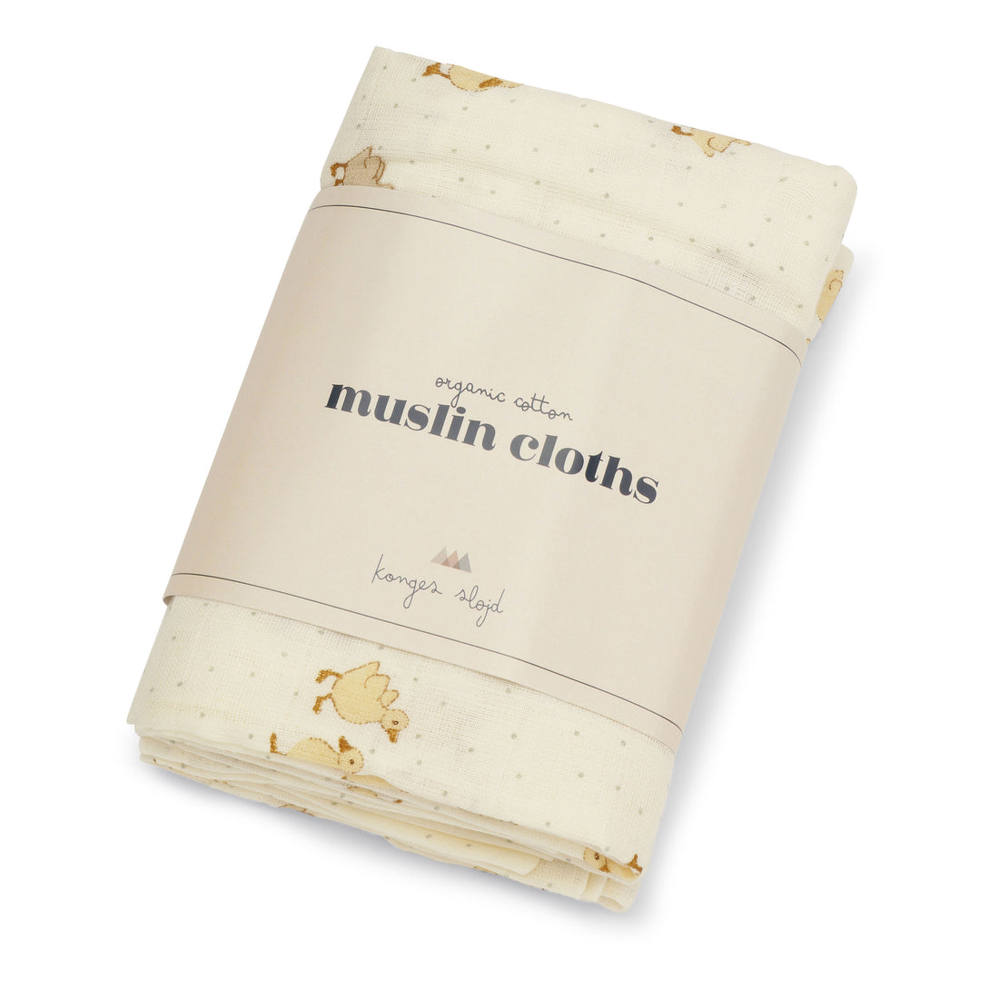 Konges Slojd Duckling 3 Pack Muslin Cloth Gots