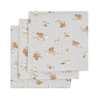 Konges Slojd Farm Blue 3 Pack Muslin Cloth Gots
