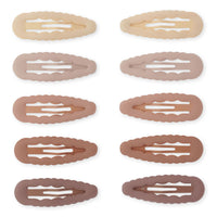 Konges Slojd Rouge Pack 10-Pack Junior Hairclips Scallop