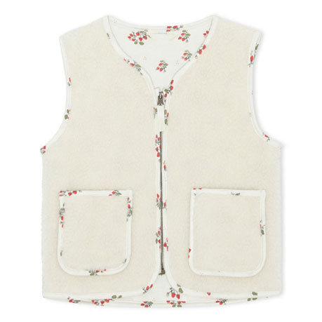 Konges Slojd Cream Off White Grizz Teddy Vest