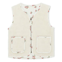 Konges Slojd Cream Off White Grizz Teddy Vest