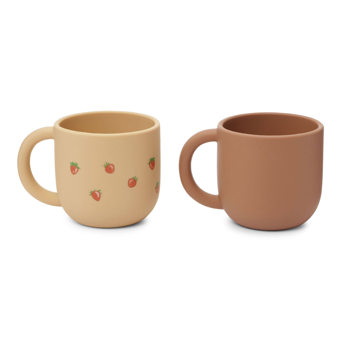 Konges Slojd Strawberry 2 Pack Silicone Cup Set