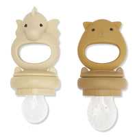 Konges Slojd Limonade/Honey Mustard 2 Pack Fruit Feeding Pacifier Dragon