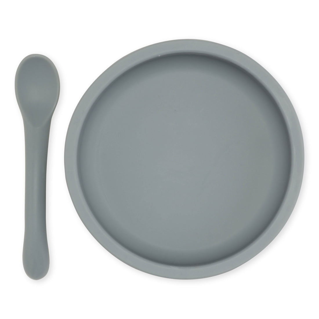 Konges Slojd Quarry Blue Bowl & Spoon Silicone Set