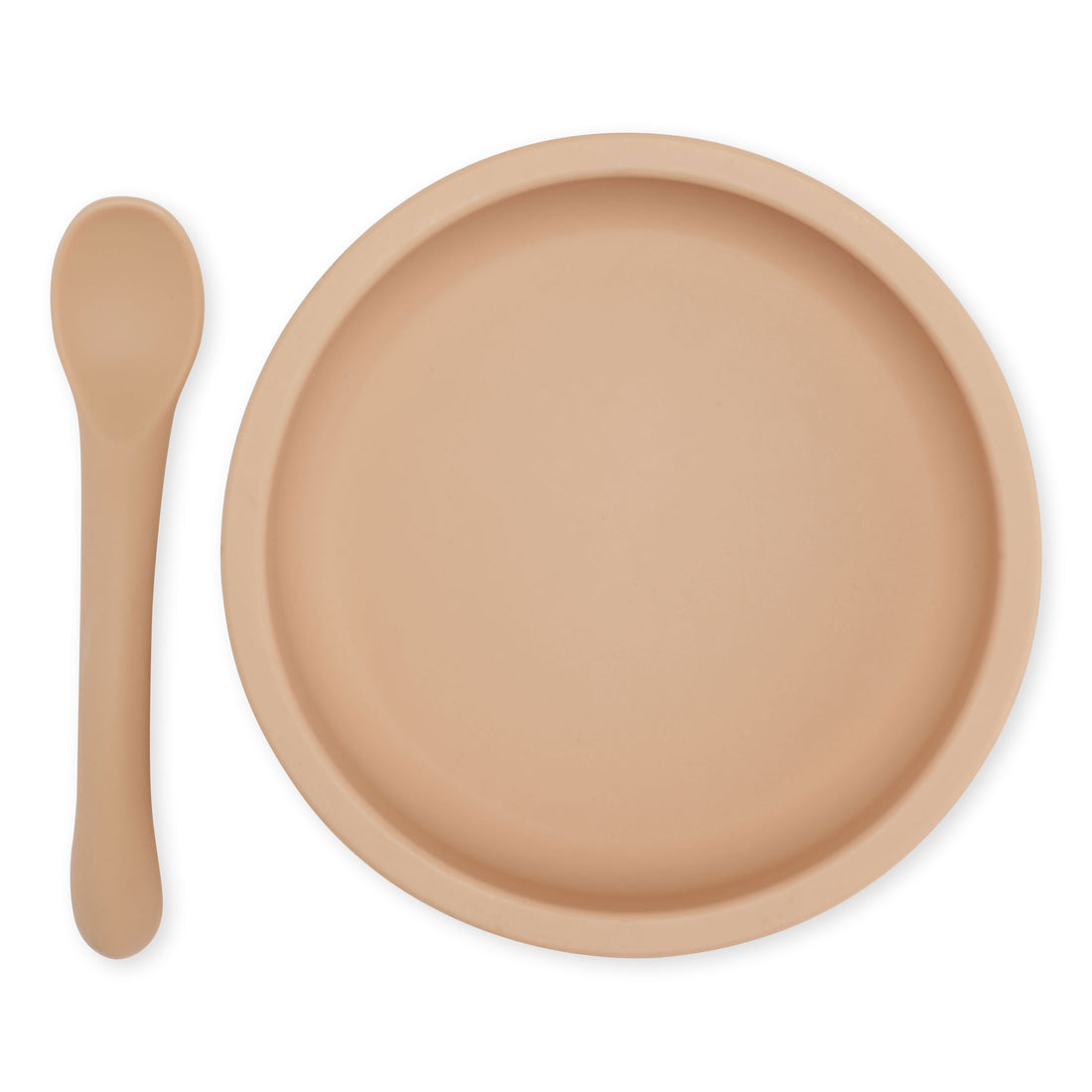 Konges Slojd Rose Sand Bowl & Spoon Silicone Set