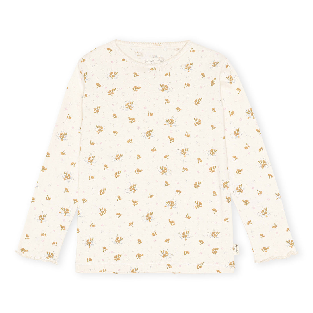 Konges Slojd Pluie De Fleur Yellow Minnie Tee Gots