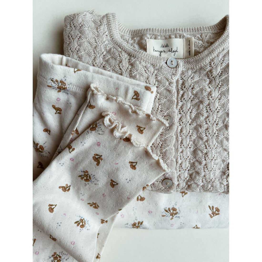 Konges Slojd Pluie De Fleur Yellow Minnie Pants Gots
