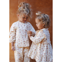 Konges Slojd Pluie De Fleur Red Como Dress Gots