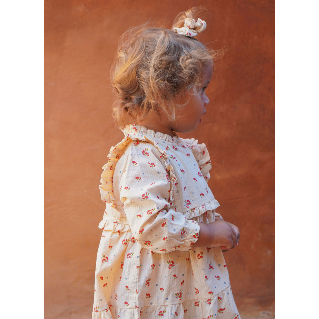 Konges Slojd Pluie De Fleur Red Como Dress Gots