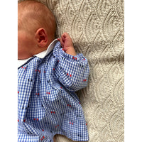 Konges Slojd Jaquard Check French Collar Romper