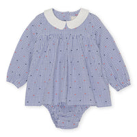 Konges Slojd Jaquard Check French Collar Romper