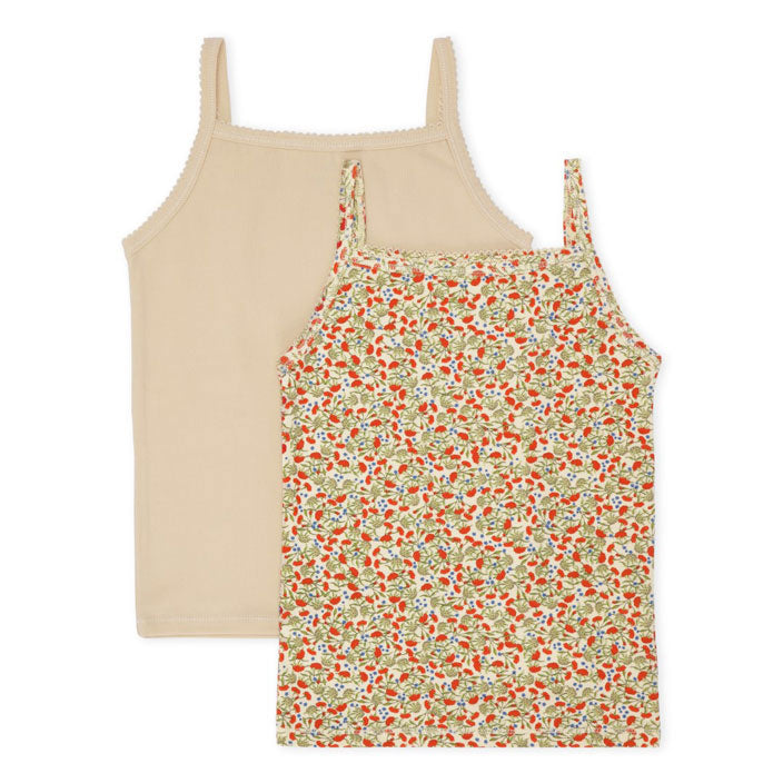 Konges Slojd Carnations/Sun Kiss Basic 2 Pack Strap Top Gots