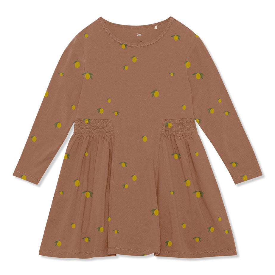 Konges Slojd Lemon Brown Basic Dress Gots