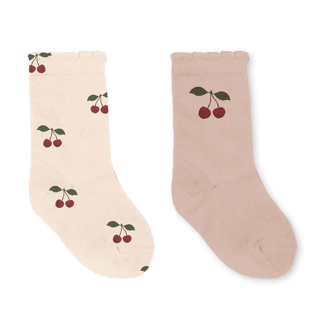 Konges Slojd Cherry/ Grand Cherry 2 Pack Jacquard Socks