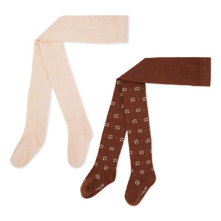 Konges Slojd Mon Cheri/Shifting Sand 2 Pack Lurex Tights