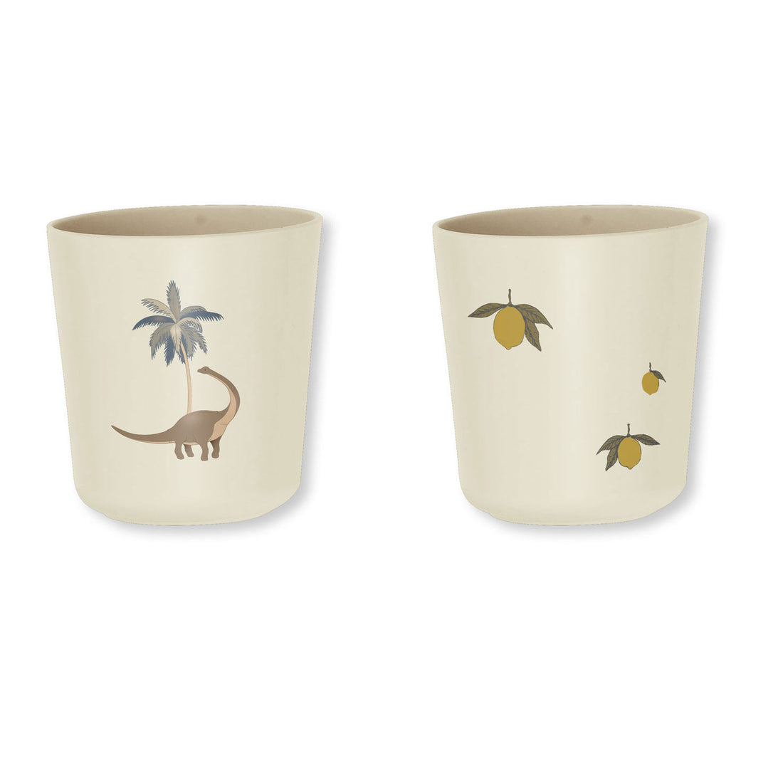 Konges Slojd Lemon/Dino 2 Pack Cup