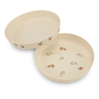 Konges Slojd Cherry/Petit Lapin 2 Pack Plate