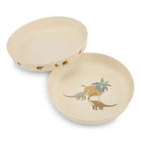 Konges Slojd Lemon/Dino 2 Pack Plate