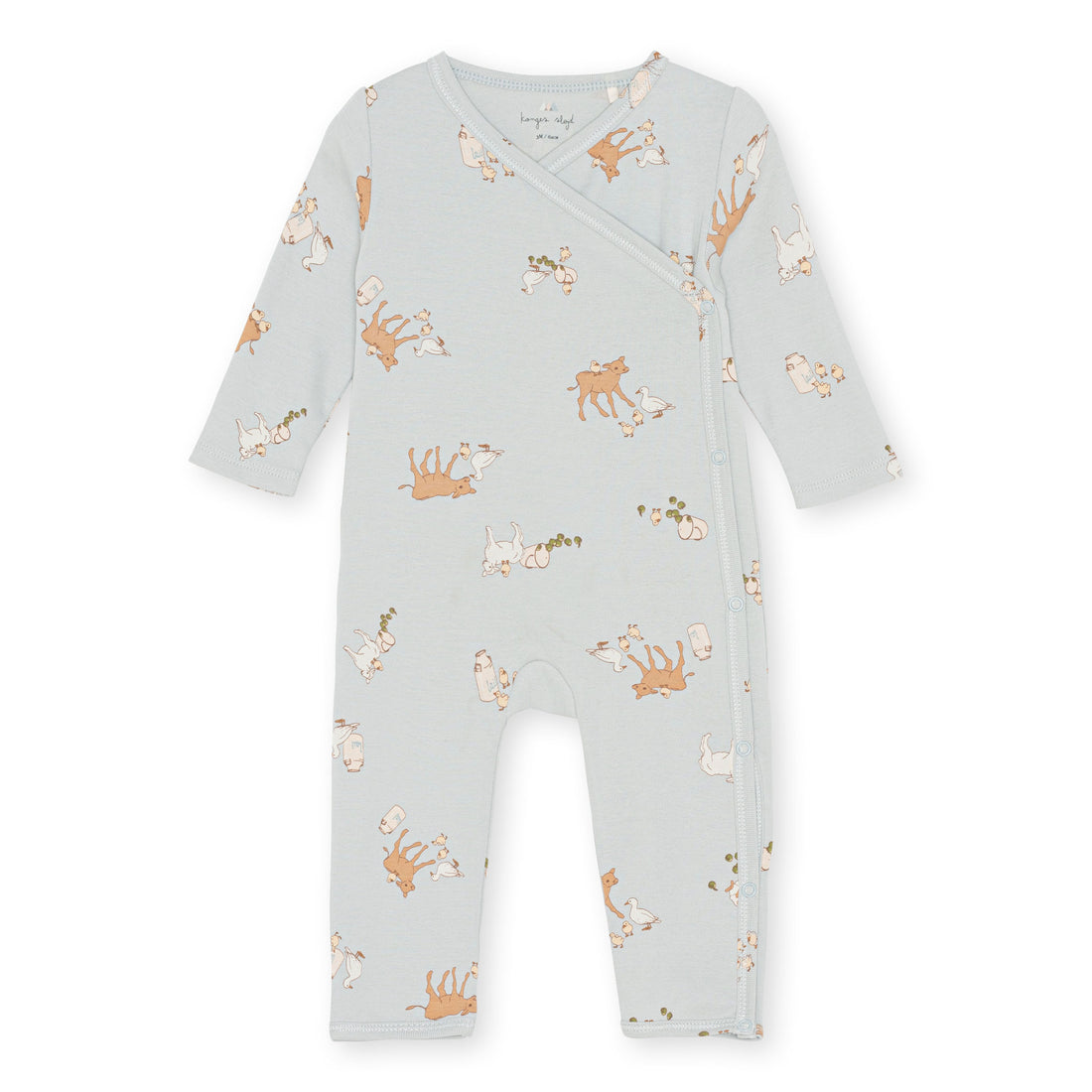 Konges Slojd Farm Blue Classic Newborn Onesie Gots