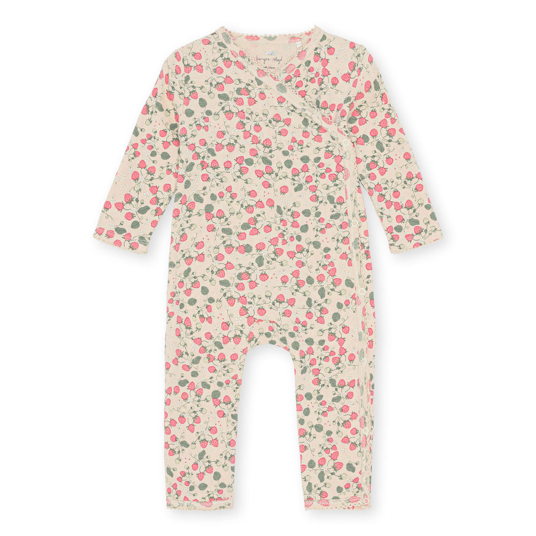 Konges Slojd Strawberry Fields Classic Newborn Onesie Gots