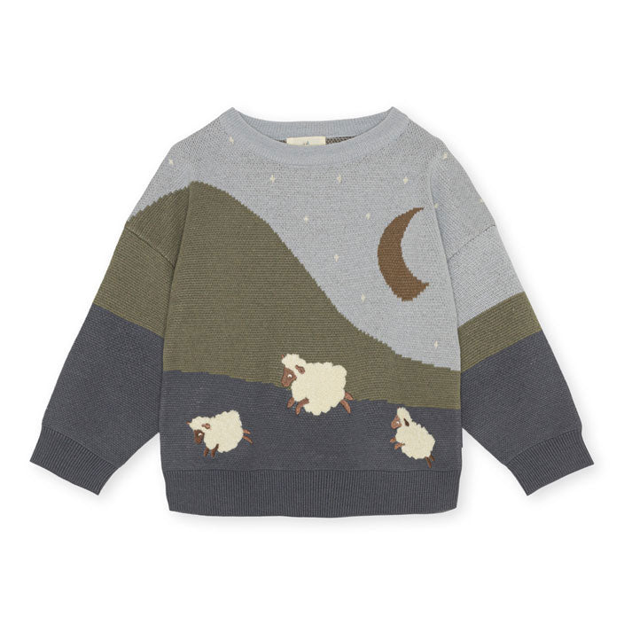 Konges Slojd Quarry Sheep Lapis Knit Blouse