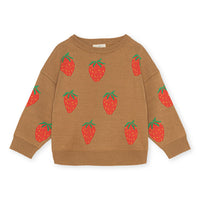 Konges Slojd Strawberry Brown Lapis Knit Blouse