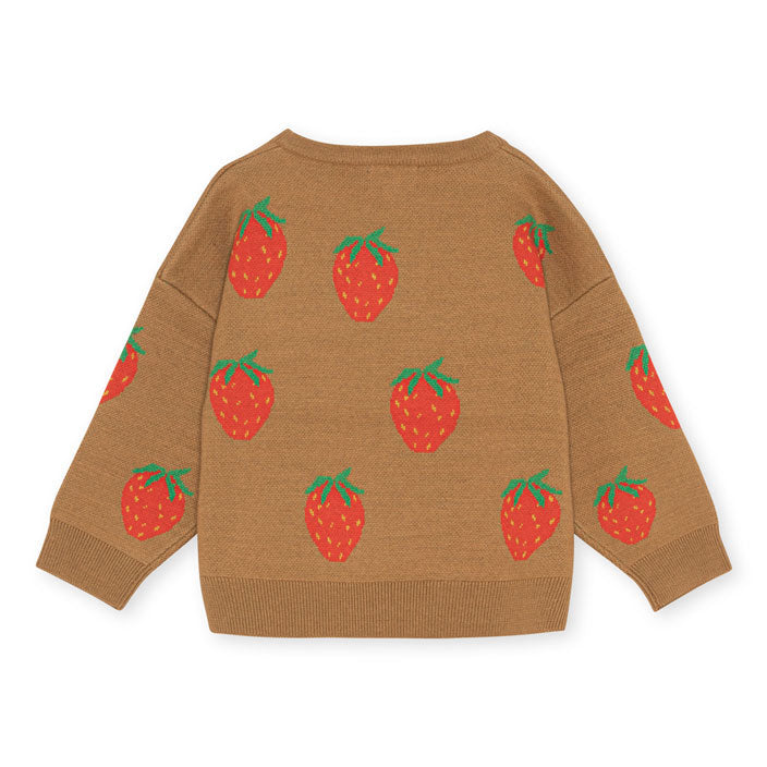 Konges Slojd Strawberry Brown Lapis Knit Blouse