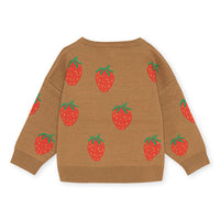 Konges Slojd Strawberry Brown Lapis Knit Blouse