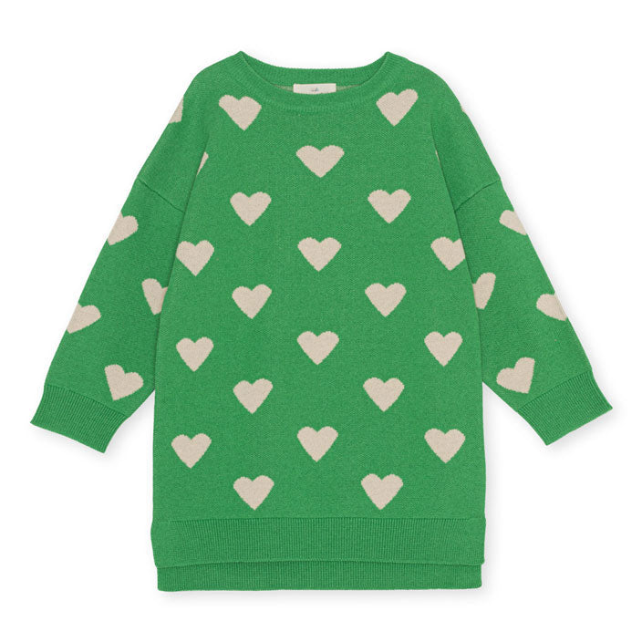 Konges Slojd Medium Green Heart Lapis Dress